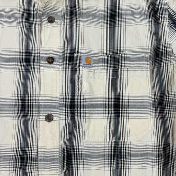 Carhartt Relaxed Fit Short Sleeve Button Down Shirt Size Large - Picture 2 of 7